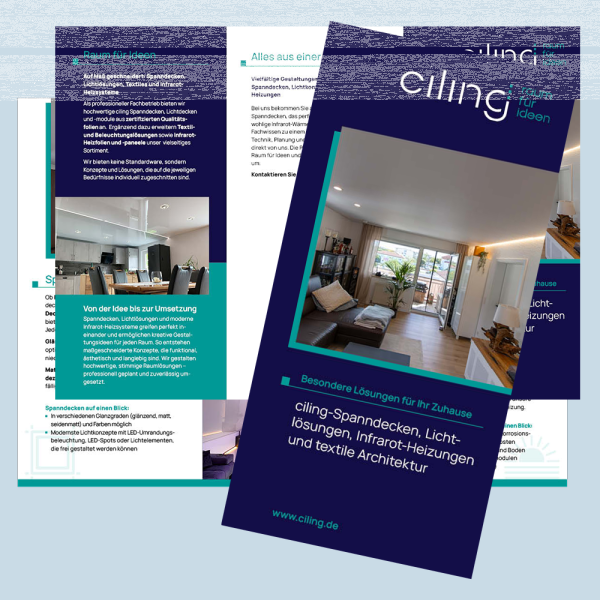 ciling Streuflyer blanko