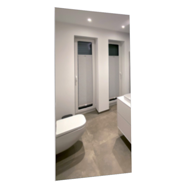 Chromspiegel inkl. Wandhalterung