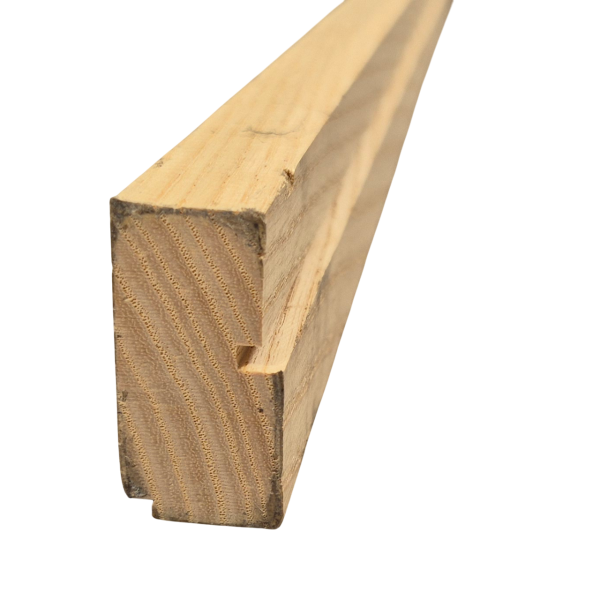 Holzadaptionsprofil für Kunststoff Wandprofil