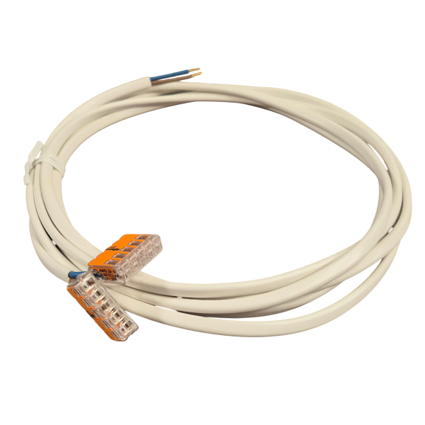 Trafo-Leitung, 230 V, 3 m mit 2 Stück Klemmen