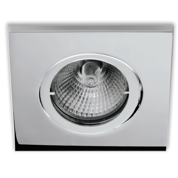 ciling-Line Einbaustrahler schwenkbar 20° Chrom Quadratisch