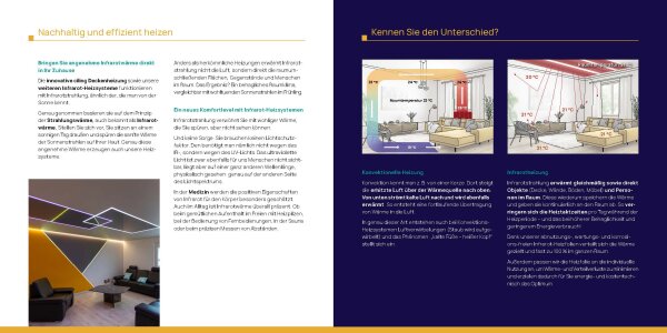 ciling-Broschüren Infrarot Heizsysteme ohne Firmeneindruck