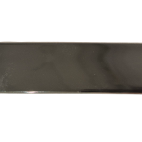 Decorprofil Schwarz gl&auml;nzend