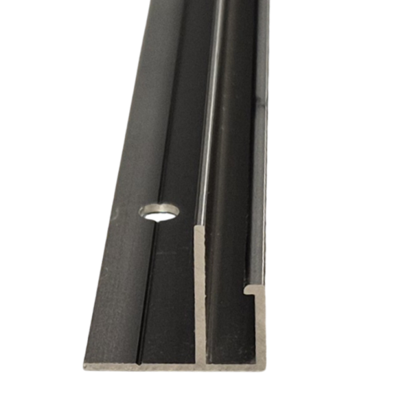 Aluminium Standard Profil Deckenprofil Schwarz eloxiert Stab 2,0 m