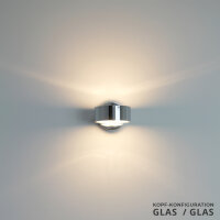 Glas beidseitig mattiert