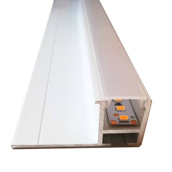 procil Lichtkanal in Weiß  inkl. weiße Abdeckung Stab 2,0 m