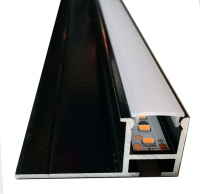 procil Lichtkanal in Schwarz  inkl. wei&szlig;e Abdeckung...