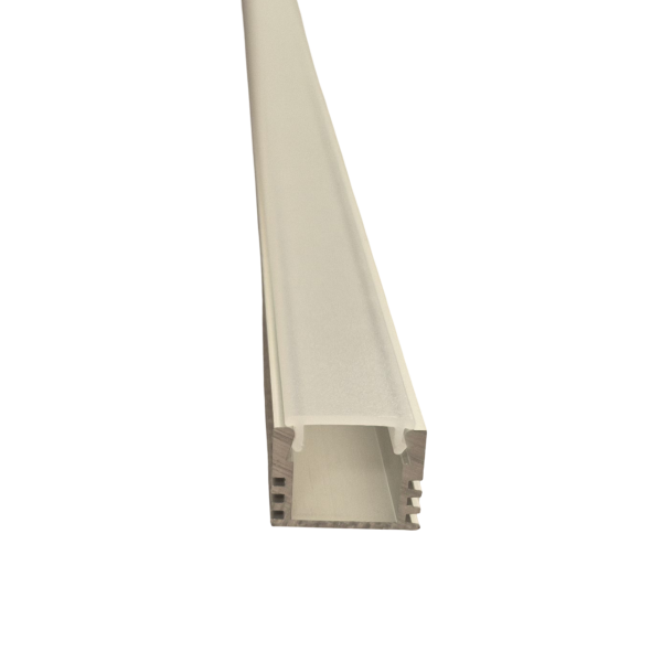 LED Lichtkanal, Stablänge 2,0 m Weiß Pulverbeschichtet inkl. weißer Diffusorabdeckung