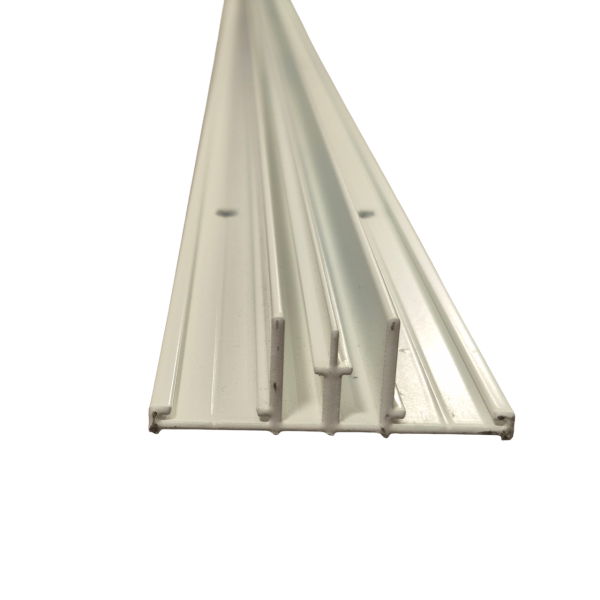 Aluminium Standard Profil Trennprofil Weiß Pulverbeschichtet Stab 2,5 m