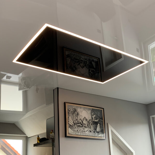 Glanzlicht Einbauvariante 100 x 100 cm Warmweiß ohne Decke